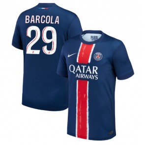 Billiga Paris Saint-Germain Bradley Barcola #29 Hemmatröja 2024-25 Kortärmad